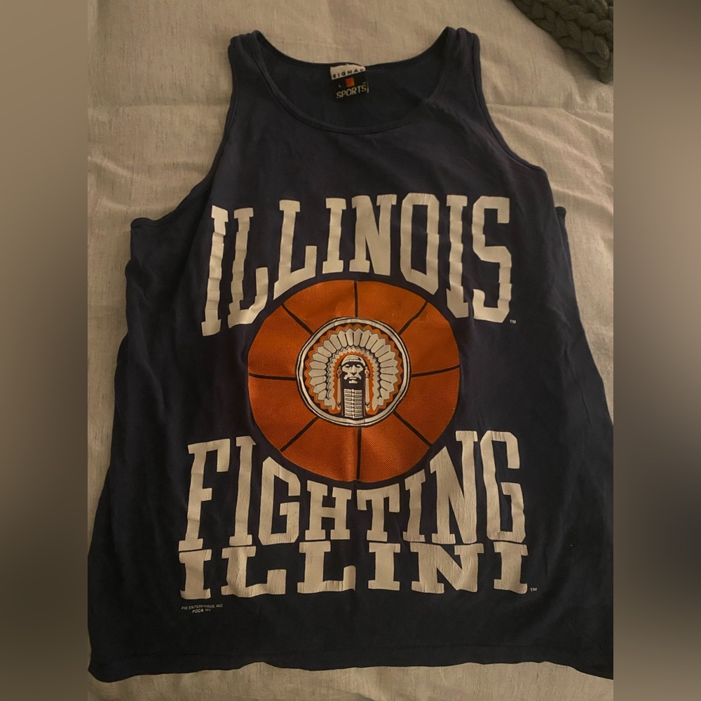 VINTAGE Fighting Illini Tank Top